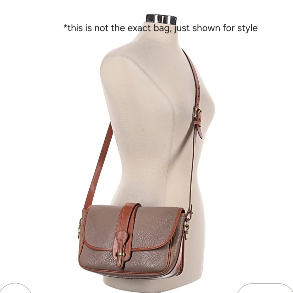 Vintage Dooney & Bourke All-Weather Leather Equestrian Crossbody Bag
